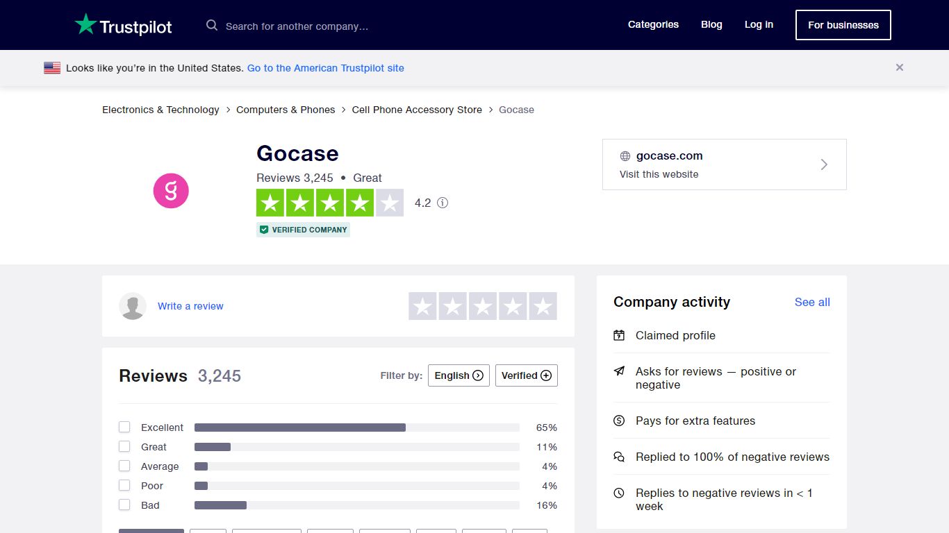 Gocase Reviews | Read Customer Service Reviews of gocase.com - Trustpilot