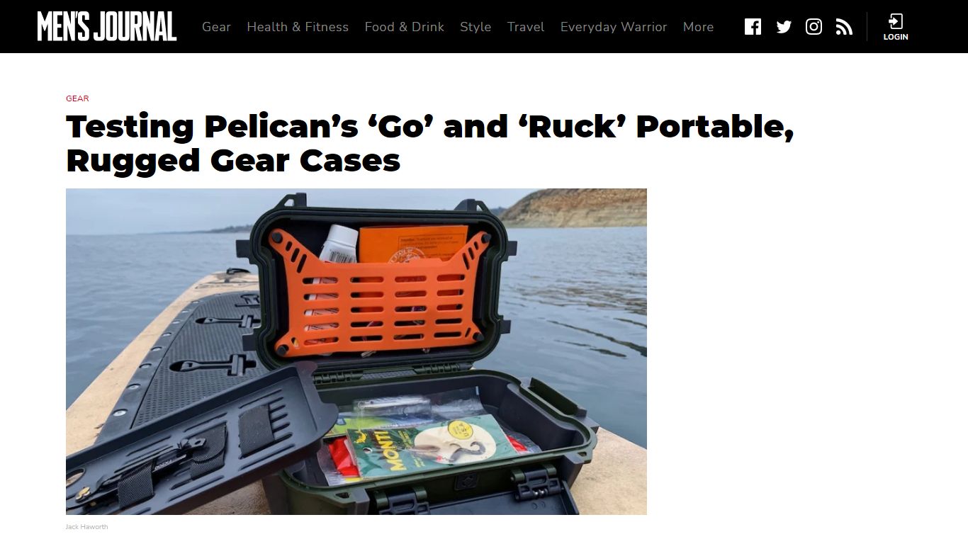 Testing Pelican's Go Case and Ruck Case - Men's Journal