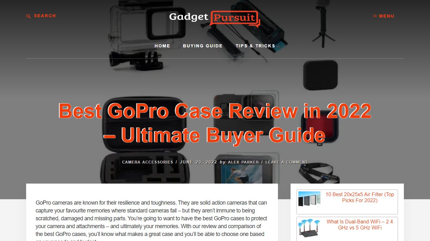 Best GoPro Case Review in 2022 - Ultimate Buyer Guide - GadgetPursuit